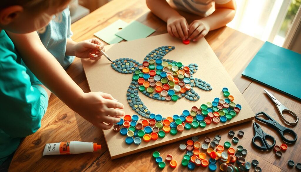 Bottle cap art projects