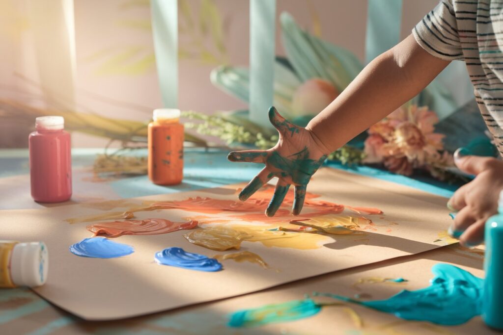 finger painting for kids