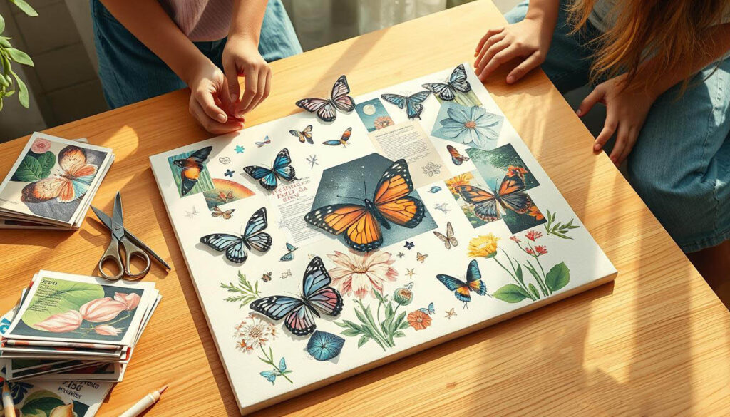 magazine collage art