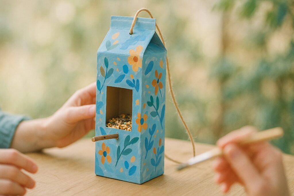 DIY Milk Carton Birdhouse